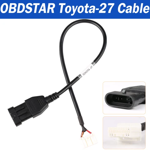 Прямой кабель OBDStar CAN для TOYOTA-30/ TOYOTA-27/ TOYOTA-24, работающий с X300 DP PLUS PRO4 для 4A 8A BA, все потерянные ключи
