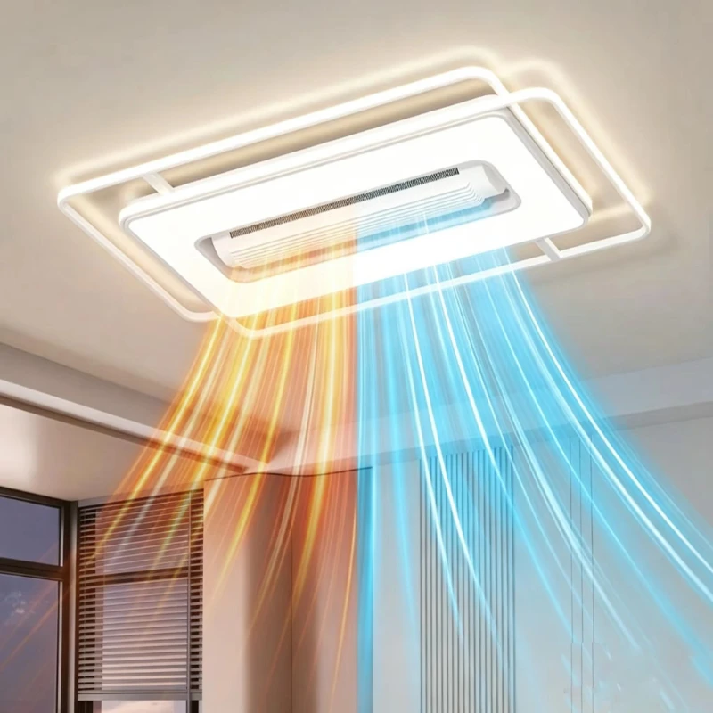 Home Decoration Fan Light Modern Silent Light Emitting Diode Remote Control Dimmable Bedroom Living Room Temperature