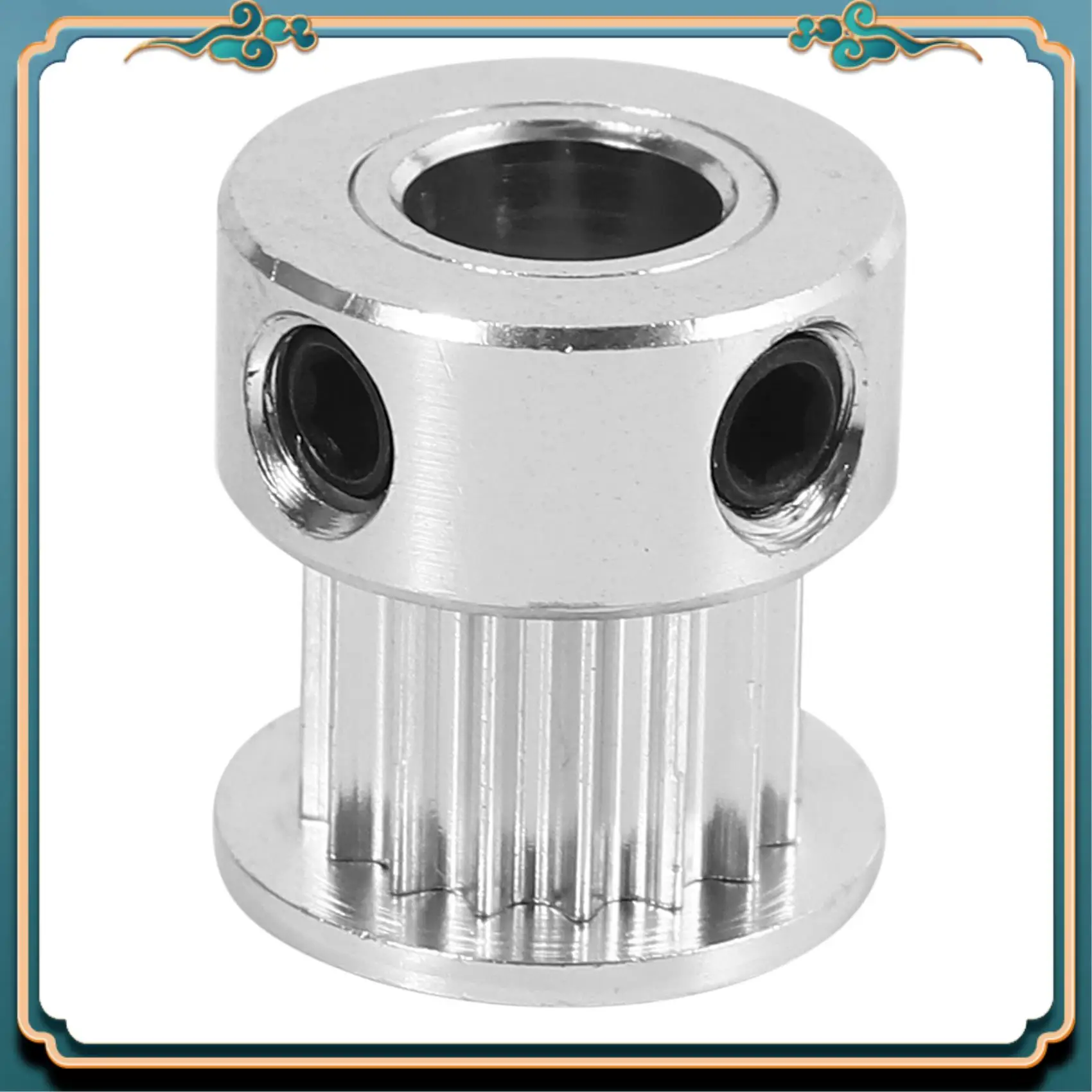 

(Новый)-алюминиевый GT2 16 зубьев, диаметр 6 мм, шкив ремня ГРМ, фланцевое синхронное колесо для 3D-принтера