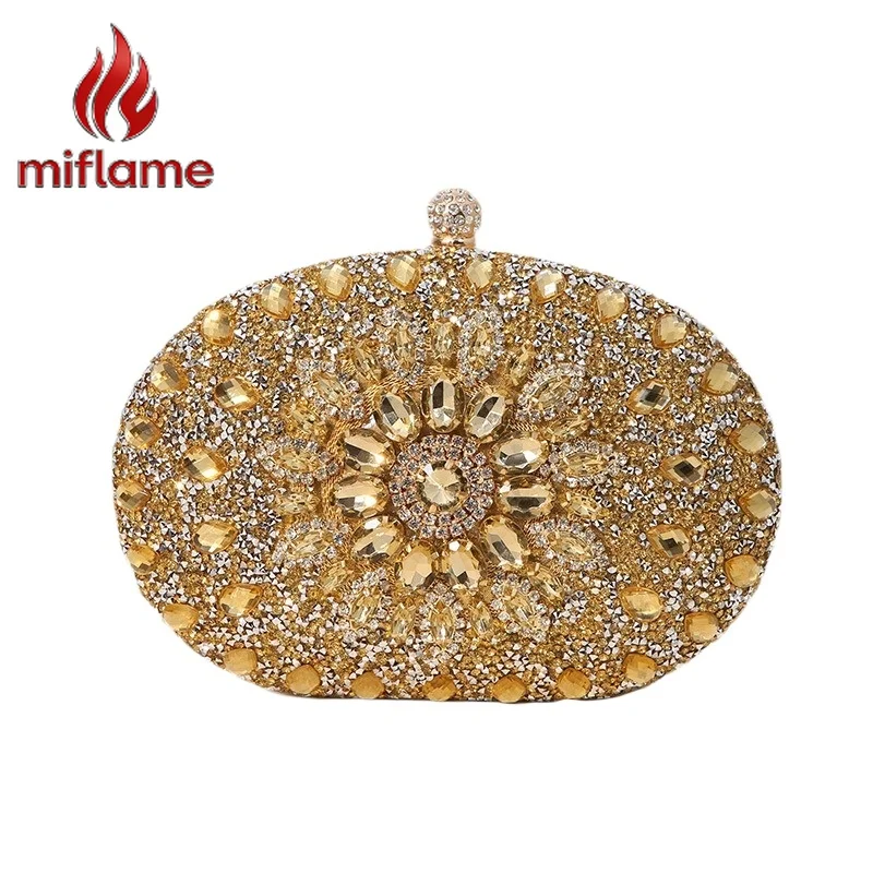

Clutch Bag Alloy Rhinestone Glitter Evening Handbag Party Wedding Prom Formal Dress Purse Women's