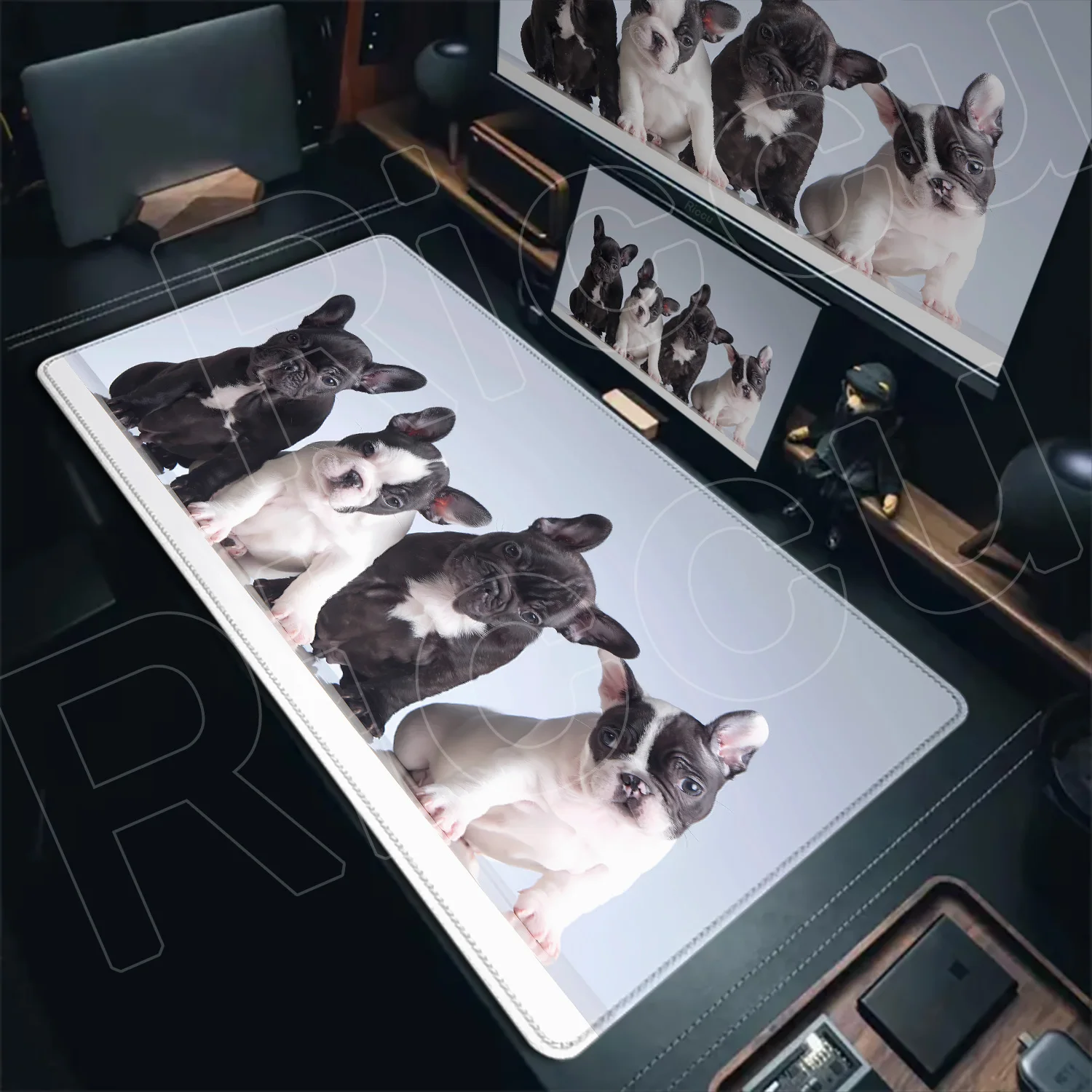 

Cute Animal Durable Mouse Pad for Men and Women French Bulldog Dog Mousepad Gaming Table Pad Anti-Slip Rubber Office Accessories