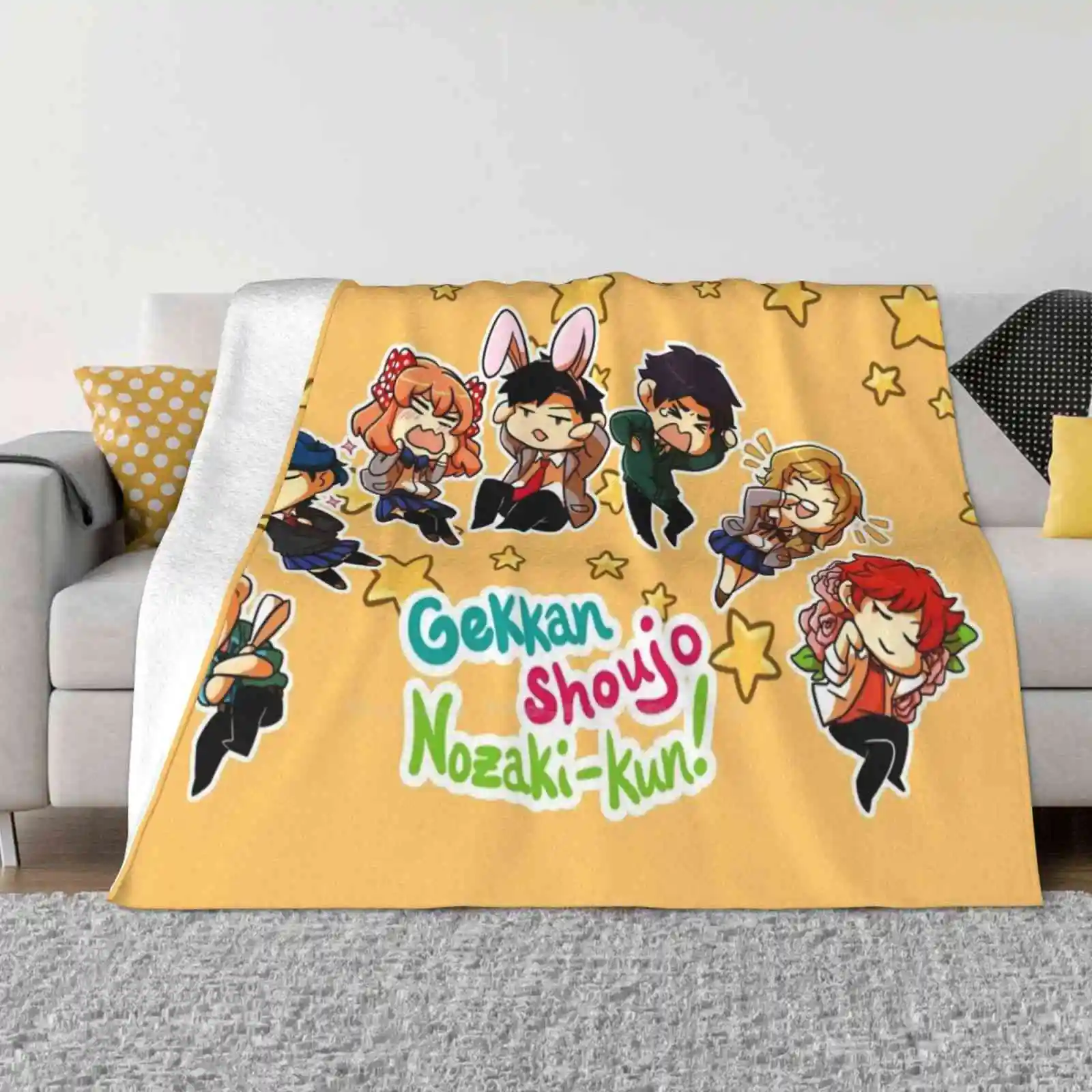 Gekkan Shoujo Nozaki-Kun Top Quality Comfortable Bed Sofa Soft Blanket Sakura Kashima Gekkan Shoujo Nozaki Kun Funny Anime Cute