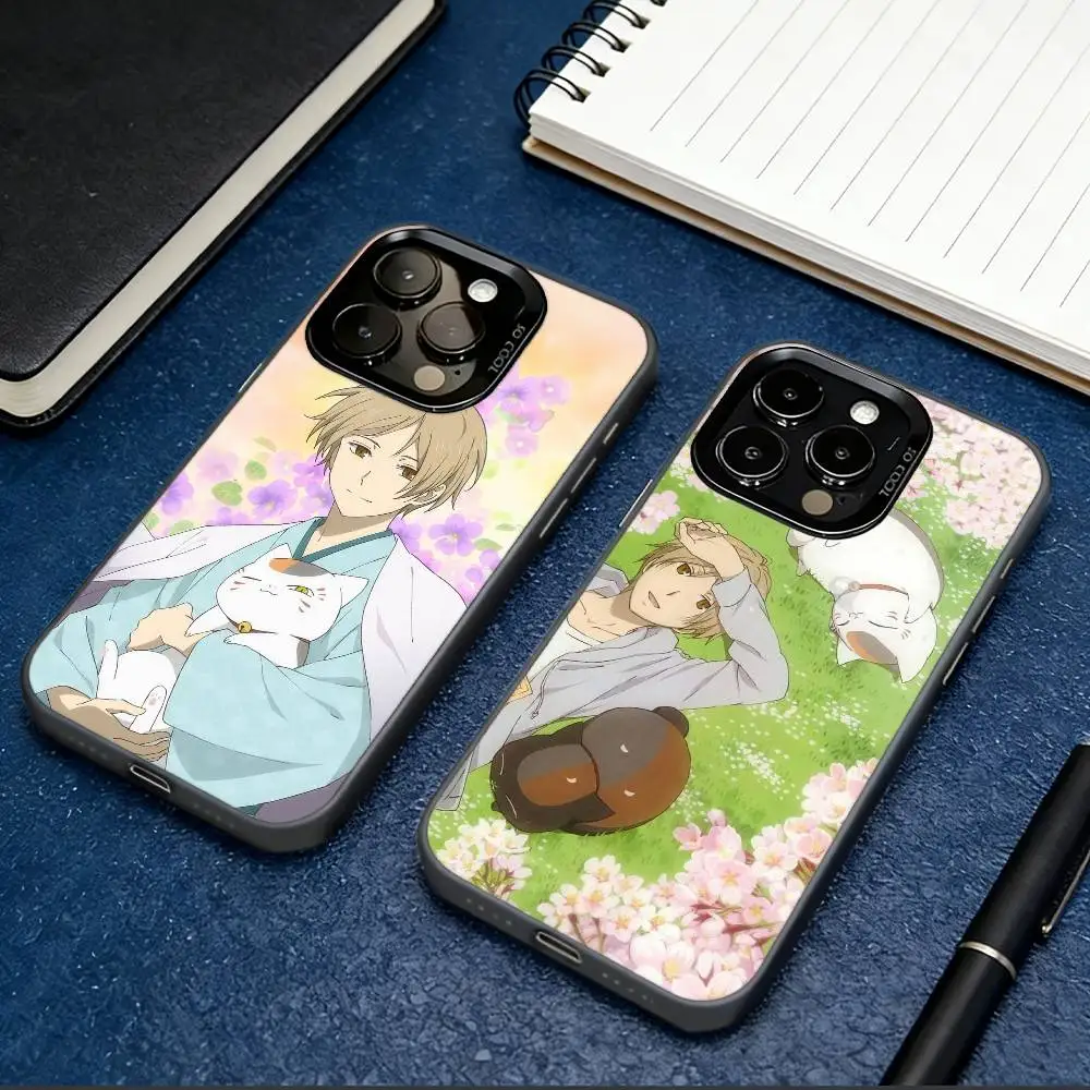 N-Natsume's Book of F-Friends  Phone Case For iPhone 17,16,15,14,13,12,11 Plus,Pro Max,XS,Colorful Silver Black Cover