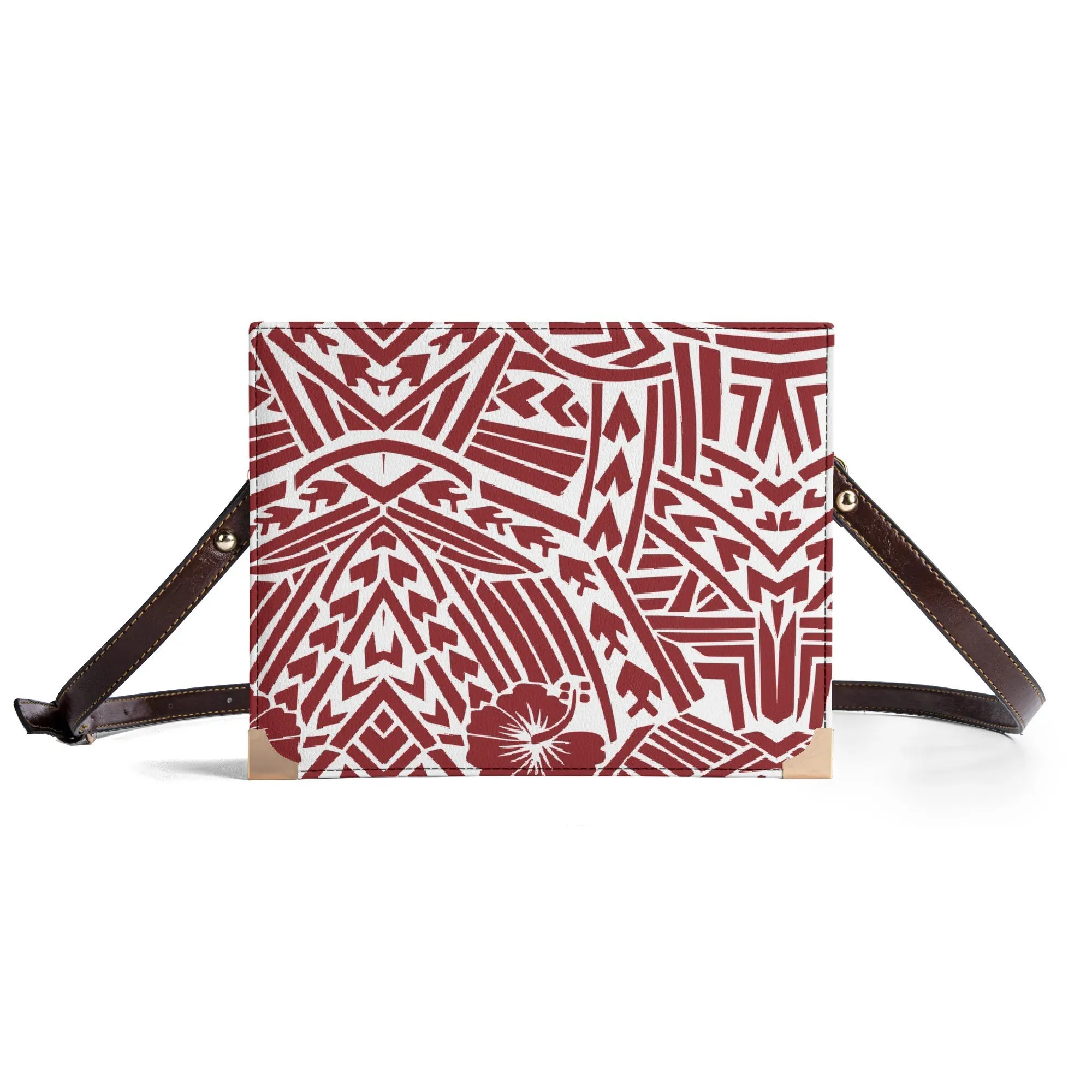 

Women'S Single-Shoulder Bag Women'S Crossbody Bag Square Storage Bag Polynesian Style Print Customizable Pattern