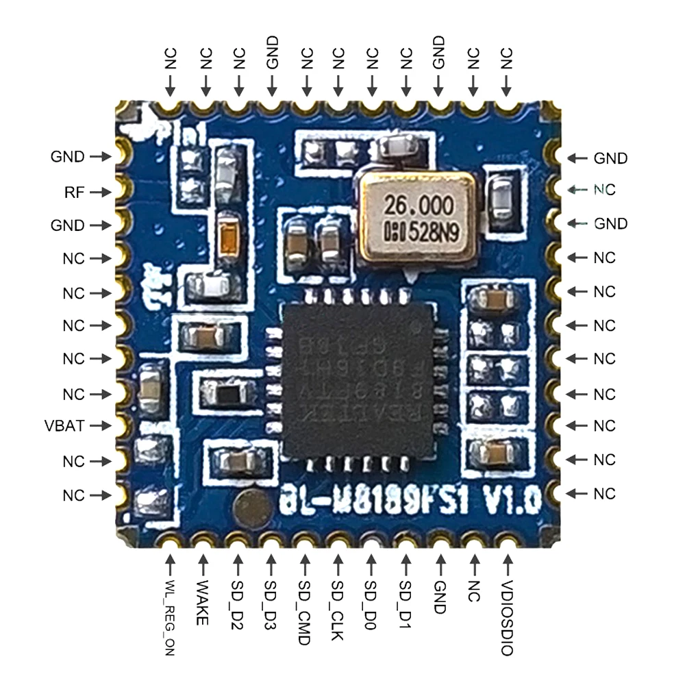 RTL8189FTV واي فاي وحدة لاسلكية ل Amlogic IPTV صندوق الحل SDIO واجهة 2.4G 150Mbps BL-M8189FS1 #4