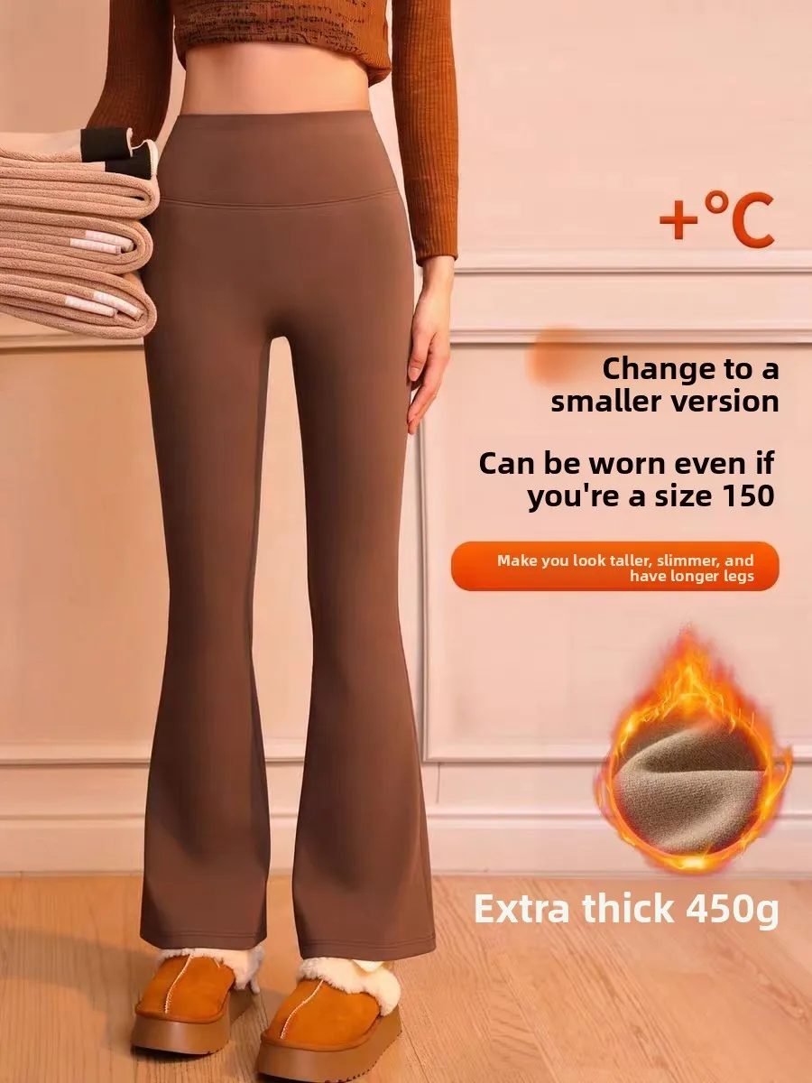 

Victoria Slimming Thiened Yoga Pants Women's Autumn Winter Small Size One Meter Five High Waist ark Leggings Casual Sle