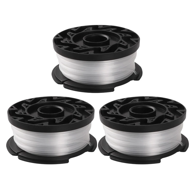 6 Pack Trimmer Replacement Spool For BLACK+DECKER AF-100-3ZP 30Ft 0.065 Inch Trimmer Line