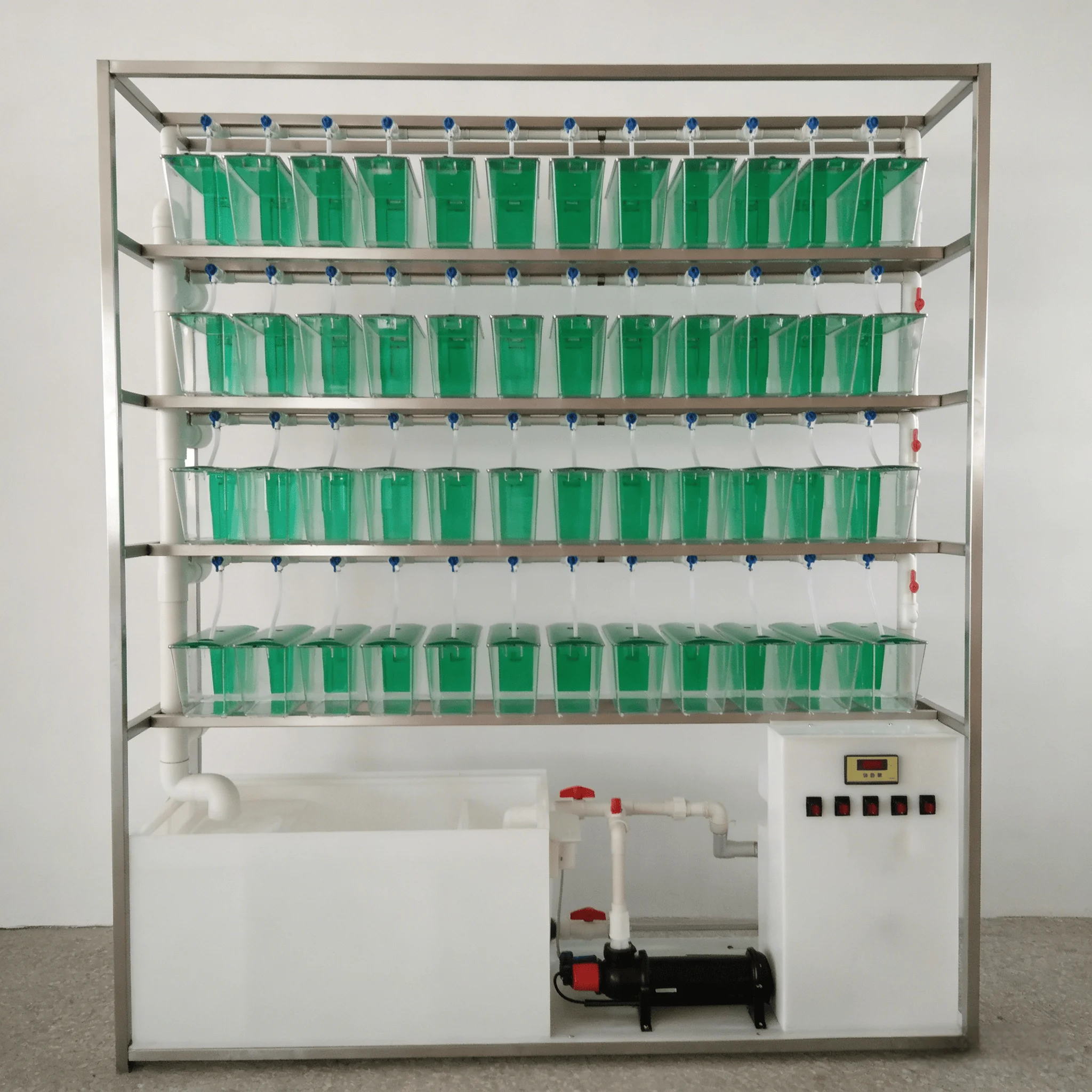 AIROW Automatic Zebrafish Aquaculture Rack System with Filtration Unit for Lab Use
