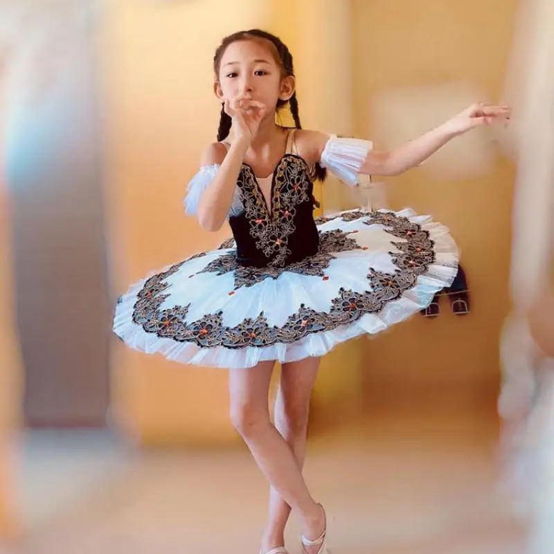 Zwart-wit Professionele Ballet Tutu Ballet Jurk Voor Kinderen Meisjes Kinderen Moderne Dans Kostuums Kleding Ballerina's Vrouwen