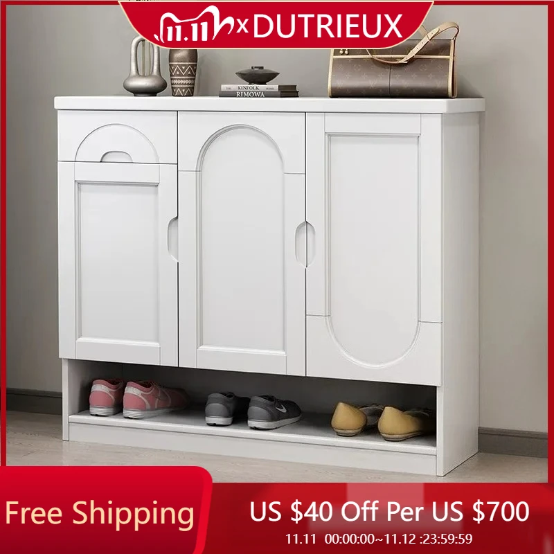 

Creative Mobile Shoe Cabinets Wooden Storage Entrance Rack Space Saving Large Shoe Cabinets Hallway Sapateira Home Decoration
