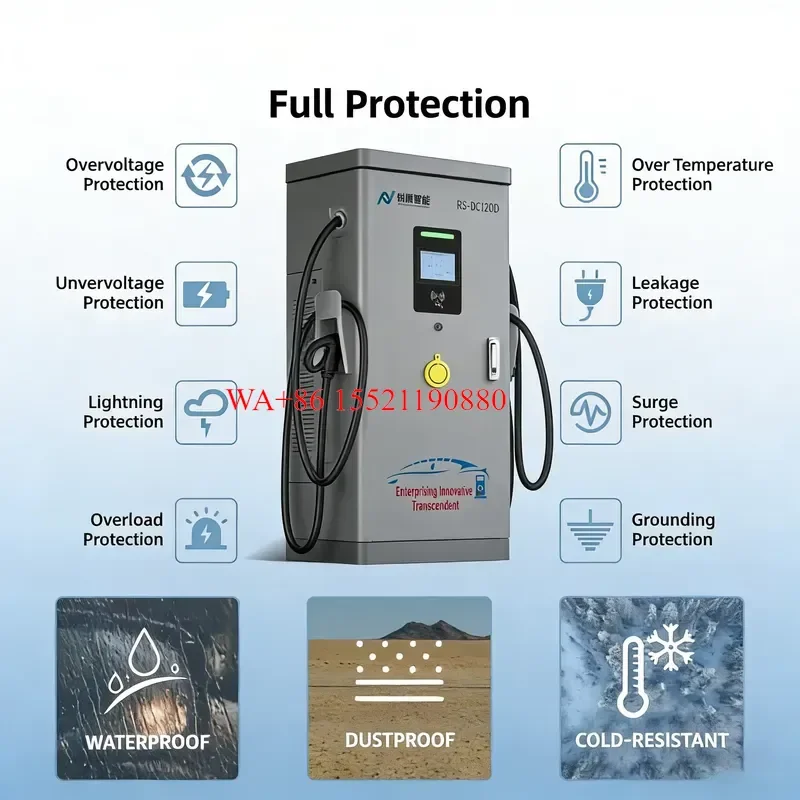 WMWMNU 60kW 160kW Commercial DC EV Charger Station Fast Charging Pile for Electric Car Taxi Fleet Charging Network