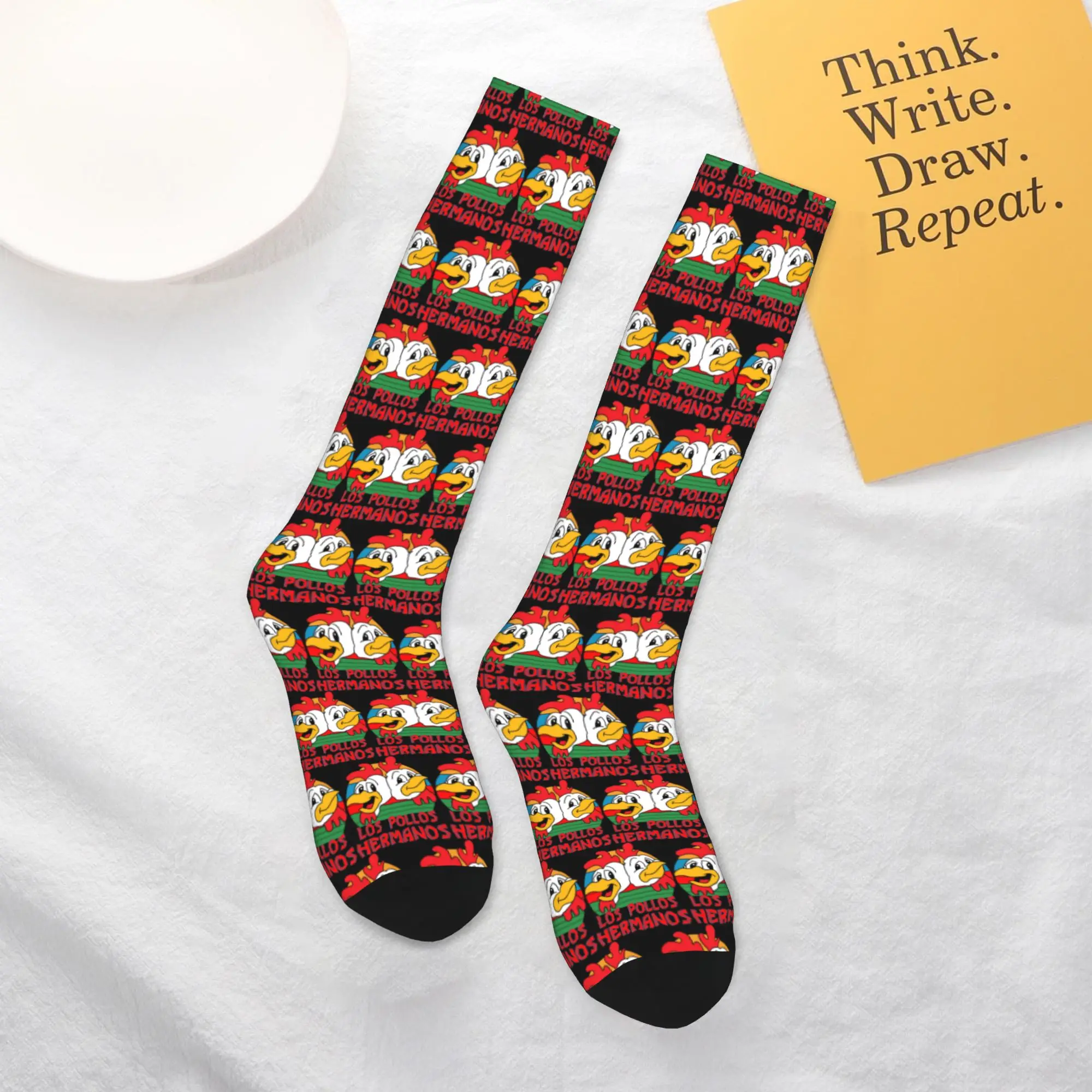 

All Seasons Crew Stockings Los Pollos Hermanos Socks Harajuku Fashion Hip Hop Long Socks Accessories for Men Women Gifts