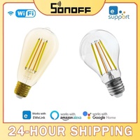 SONOFF B02-F A60/ ST64 Smart WiFi LED Filament Bulb E27 Dimmable Light Bulbs Lamp Dual-Color APP Remote Control Work with Alexa