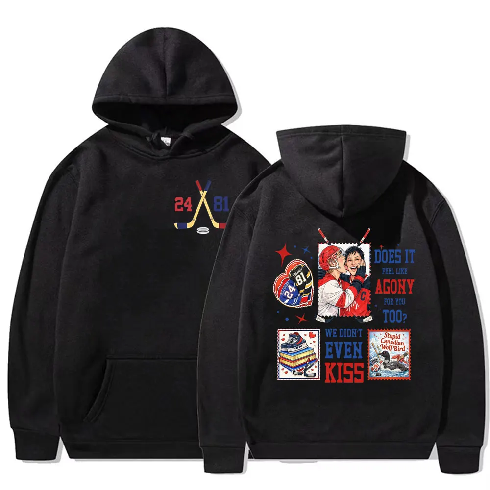 

Горячая соревновательная борьба Шейна Холландера ‌ Толстовки Ilya Rozanov с надписью "We Didn't Even Kiss", пуловеры для мужчин и женщин, винтажные модные худи оверсайз