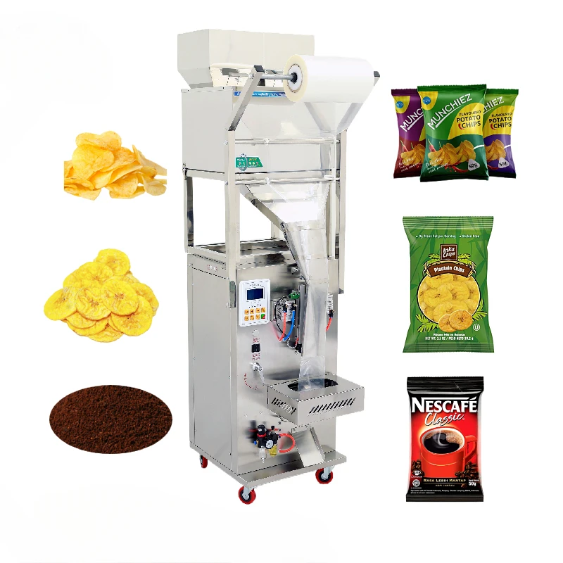 Automatic Potato Chips Plantain Chips Coffee Powder Filling Packing Machine Vertical Small Multi-Function Packaging Machines