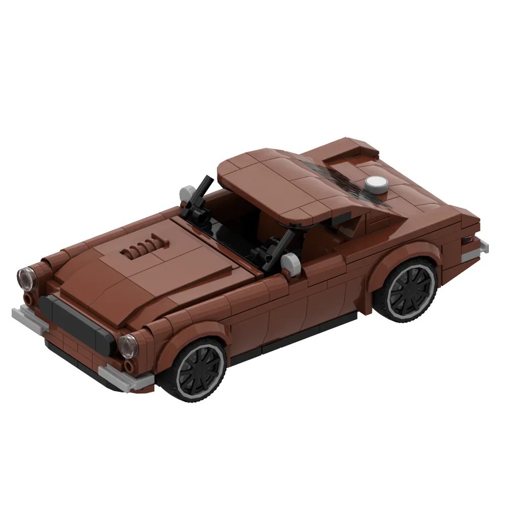 Gobricks MOC Retro Road Racing P1800 Model Building Blocks City Speed Sports Car Diy Bricks Toy Childrens Birthday Xmas Gift