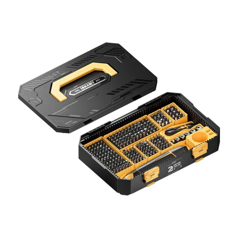 【CUSTOMER FAVORITE】JAKEMY JM-8199 Magnetic Insulated Screwdriver Kit, 257-Piece Industrial Tool Set In Chrome Vanadium Steel