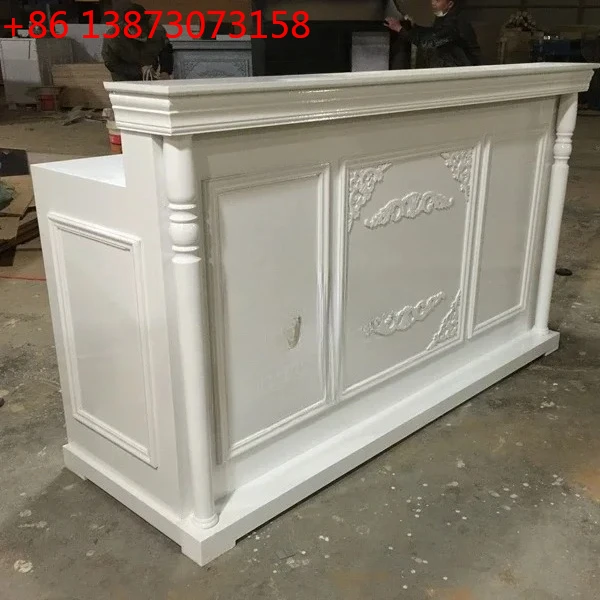 

Retro old bar counter simple American clothing store checkout page corner cabinet