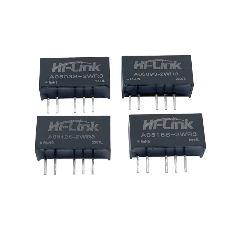 

Hi-Link Free Shipping 20pcs 2W 5V To 3.3V 5V 9V 12V 15V 24V Step Down Isolated Switch DC DC Module Power Supply A0503S-2WR3