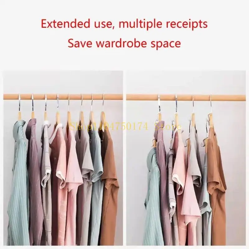 50 조각 행거 후크 플라스틱 매직 행거 후크 행거 공간 절약 최고 판매