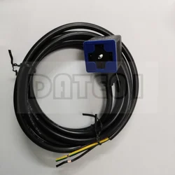 Solenoid Valve Hydraulic Valve Dust proof Waterproof With Light Wire Plug AC/DC24V4A Integrated Wiring Casting Plug 18mm