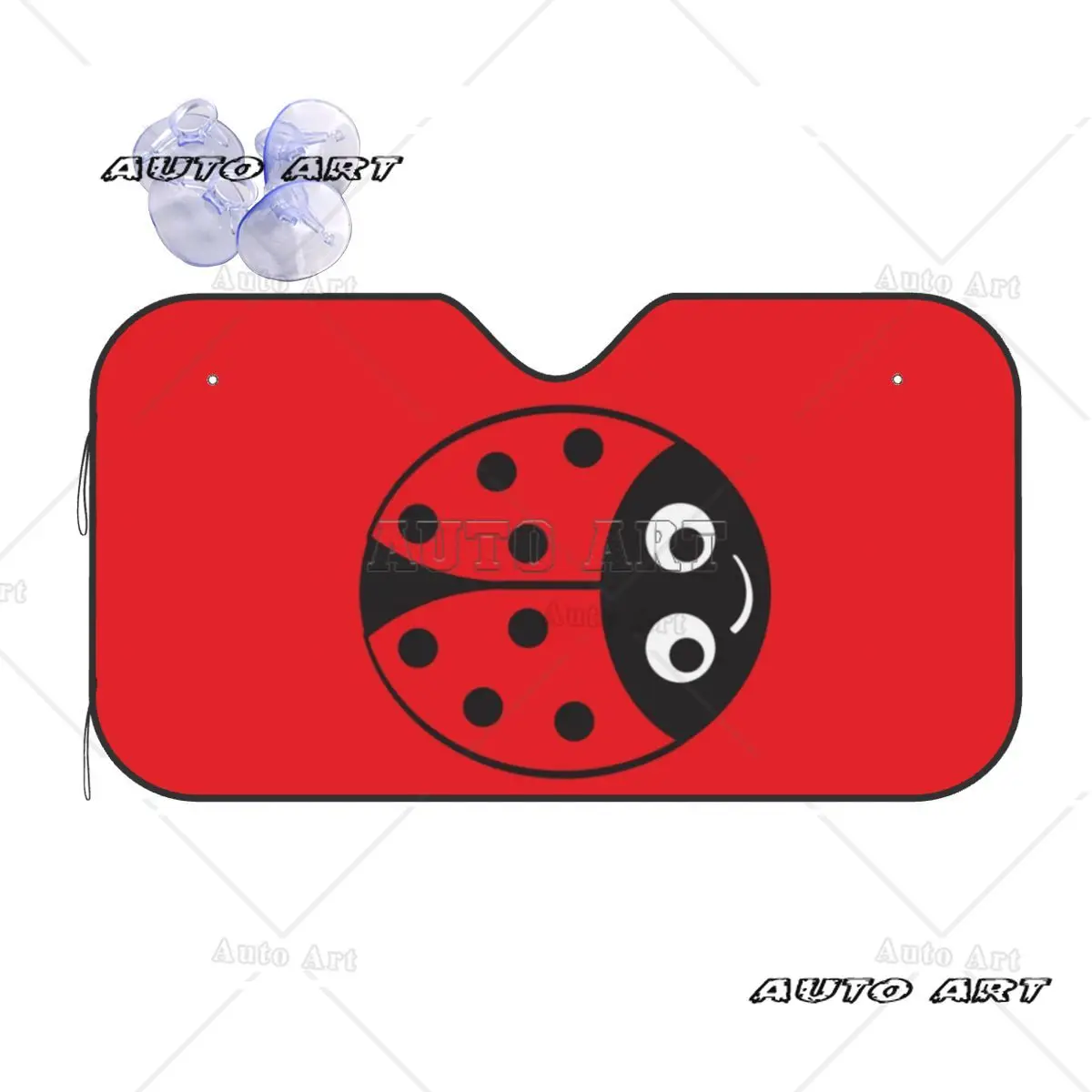

Ladybug Girl Sunshade Windscreen Car Front Windshield Window Sun Visor Accessories Covers