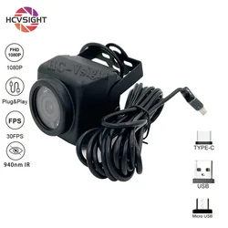 미니 방수 IP66 IR 야간 투시경 USB 카메라, 야외 자동차 및 차량 함대 및 새 둥지, 940nm IR LED, 1080P, 10 PCs