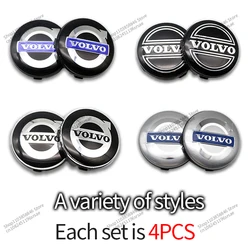 4pcs 64mm Car Wheel Center Cover Stickers Hub Cap Auto decoration accessories For Volvo S40 S80L S60 S90 XC40 XC60 XC90 V40 V60