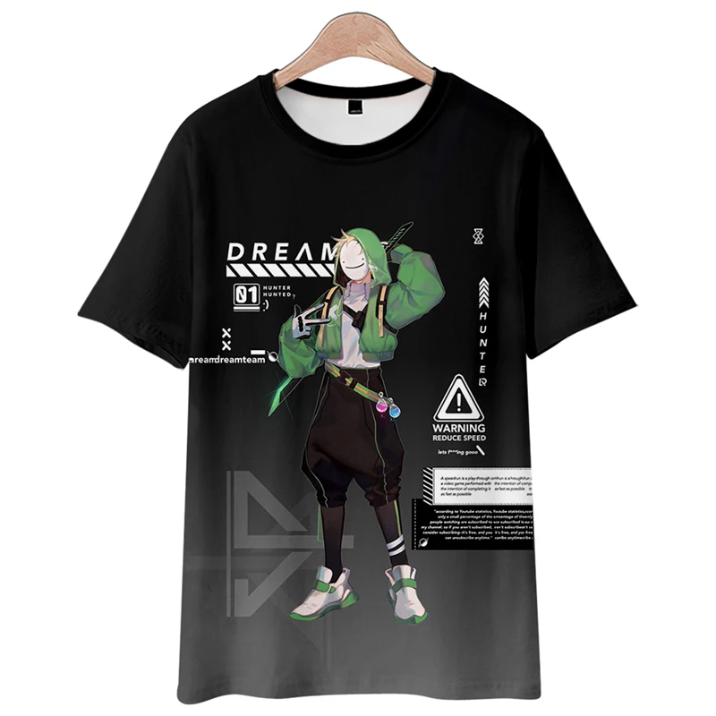 Dream Same Clothing Dreamwashaken European and American Games Surrounding Short Sleeve T-shirt Children's Clothing Anime