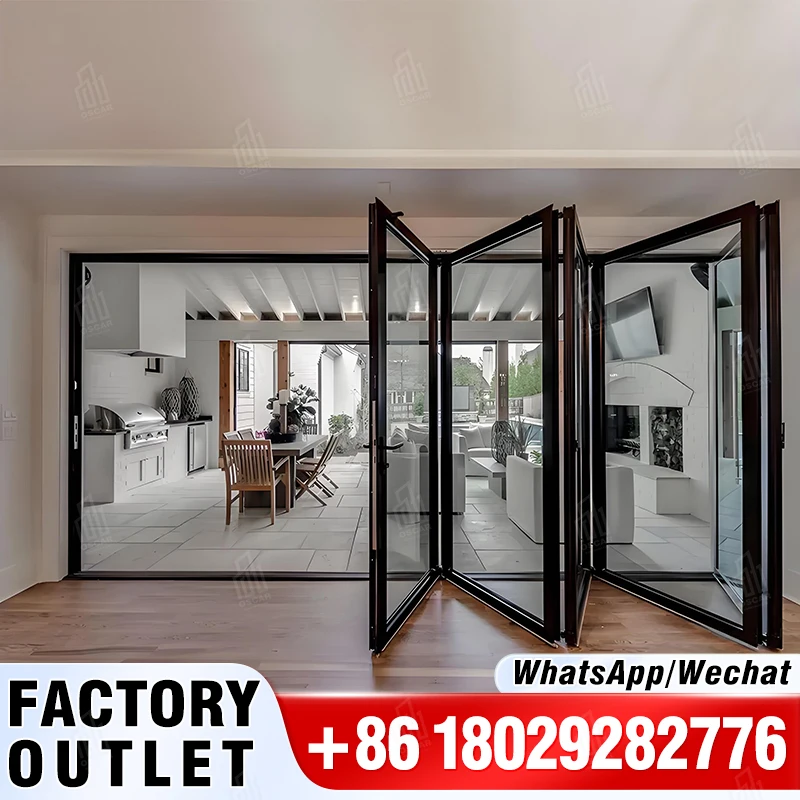 HDSAFE-sistema deslizante de puerta de bolsillo de vidrio, marco negro, cierre suave, herrajes para puertas corredizas de bolsillo, Villa, casa, Interior de aluminio y oficina