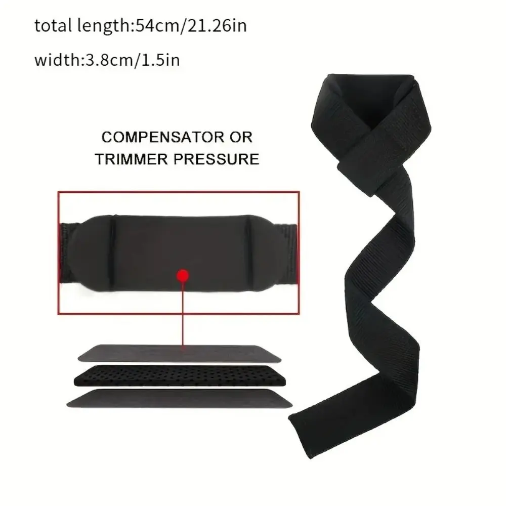 Adjustable Weightlifting Wrist Straps Padded Added Friction Strength Training Straps Comfortable Non-slip Gym Lifting Straps