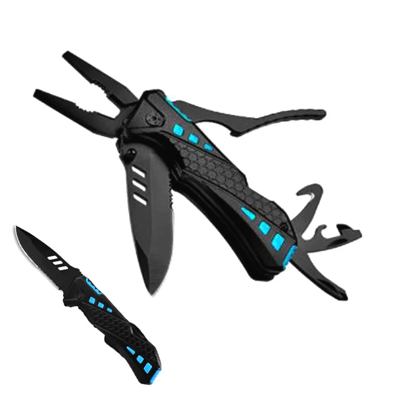 

New Outdoor Multitool Camping Portable Stainless Steel Knives Folding Multifunction Tools Emergency survival Knife EDC Pliers