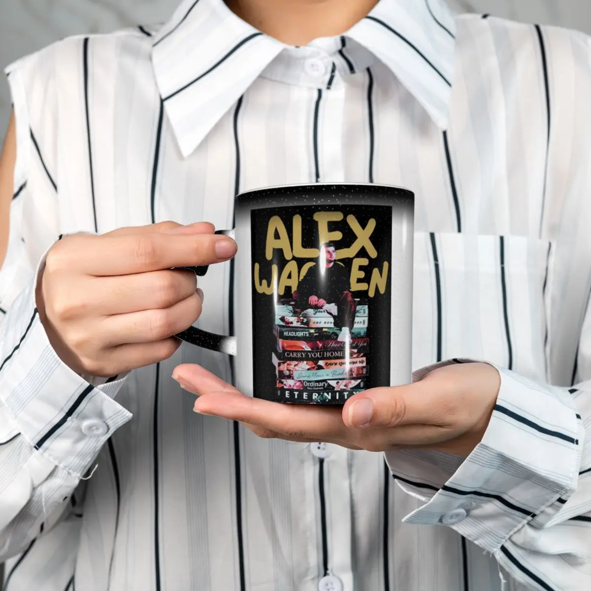 Singer Alex Warren Album Poster Graphic Mug Funny Ceramic Coffee Cups Tea Mugs Milk Cup Drinkware Gifts for Friends