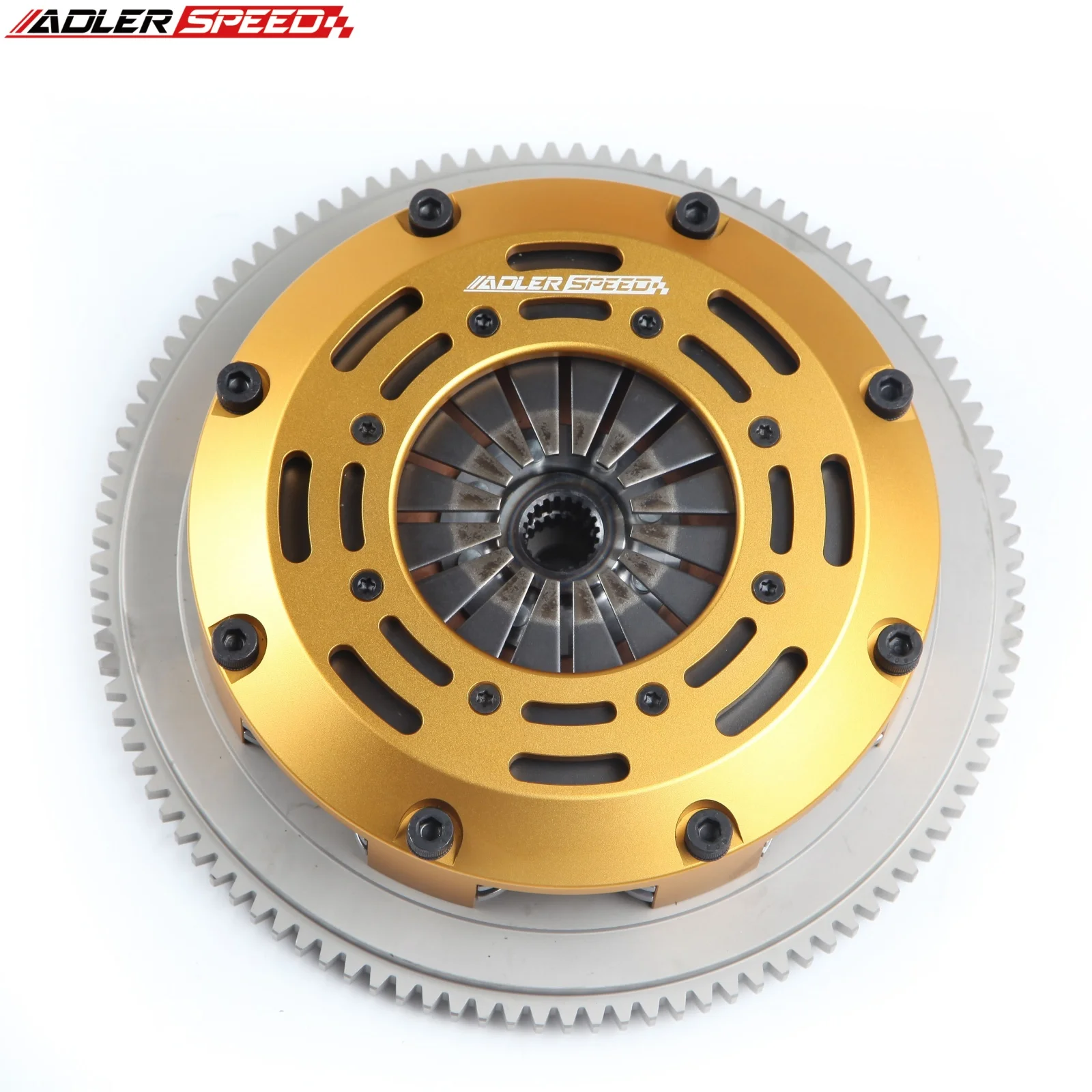 ADLERSPEED Racing Twin Disc Clutch Kit For ECLIPSE TSi LASER RS 4G63 AWD 6BOLT Standard WT