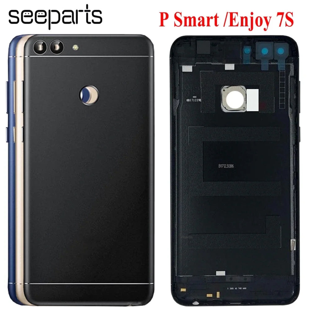 For Huawei P Smart Back Battery Cover Rear Door Housing Case Replacement For Huawei Enjoy 7S Smart Battery Cover FIG-LX1 LA1 LX2