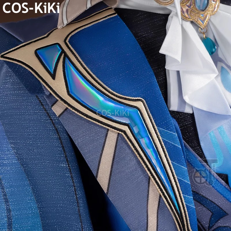 COS-KiKi Genshin Impact Neuvillette Judge Game Suit splendido Costume Cosplay nobile Halloween Carnival Party gioco di ruolo Outfit Men