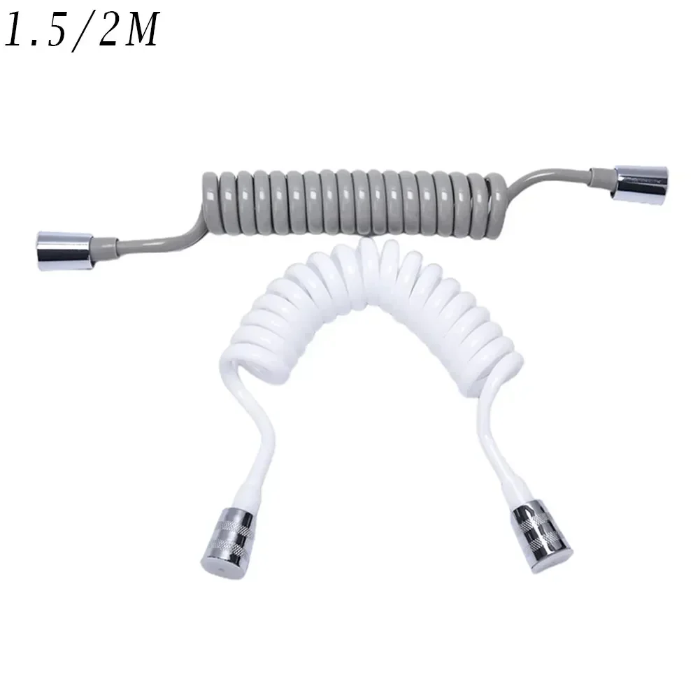 1PC 1.5M/2M Telephone Line Shower Hose Spring Flexible Water Plumbing Bathroom Shower Head Accessories