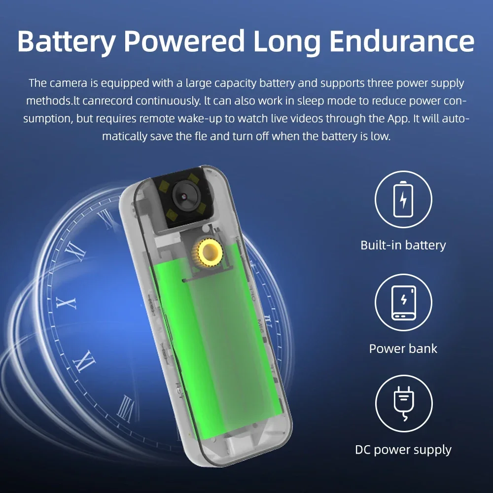 PEGATISAN 4G Wireless Mini Camera 4K UHD Portable Phone Remote Video Recorder Low Power Battery Cam Night Vision DV Camcorder