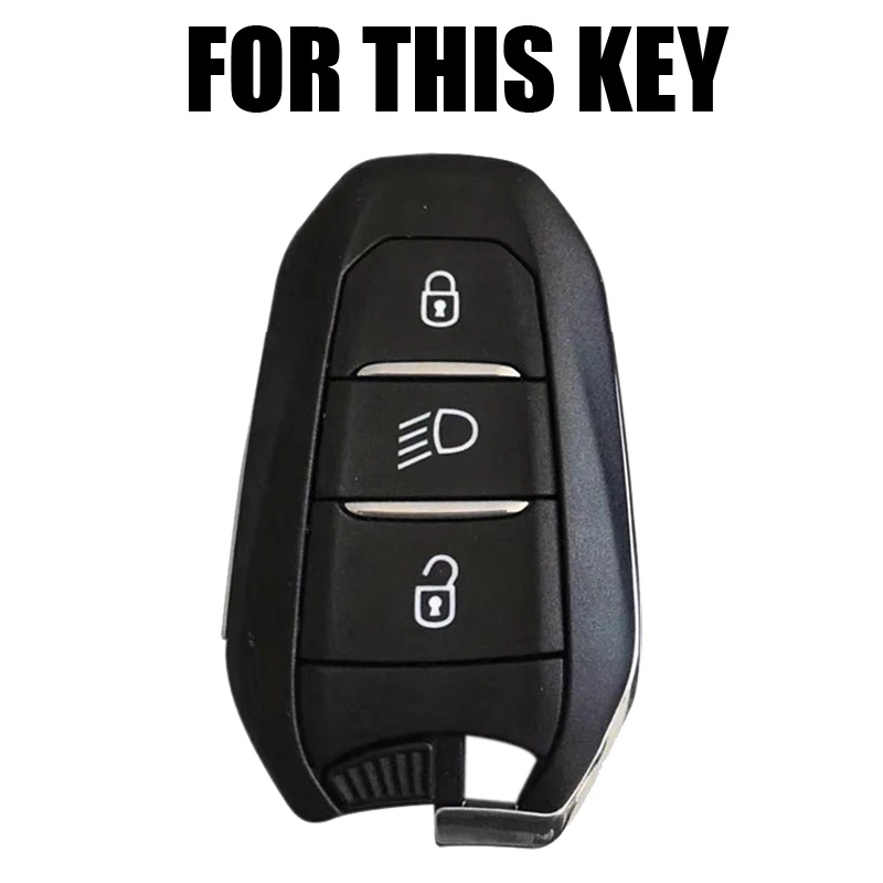 For Peugeot 208 308 508 3008 5008 for Citroen C4 Picasso DS3 DS4 DS5 DS6 Silicone Remote Key Case Fob Shell Cover 3 Button