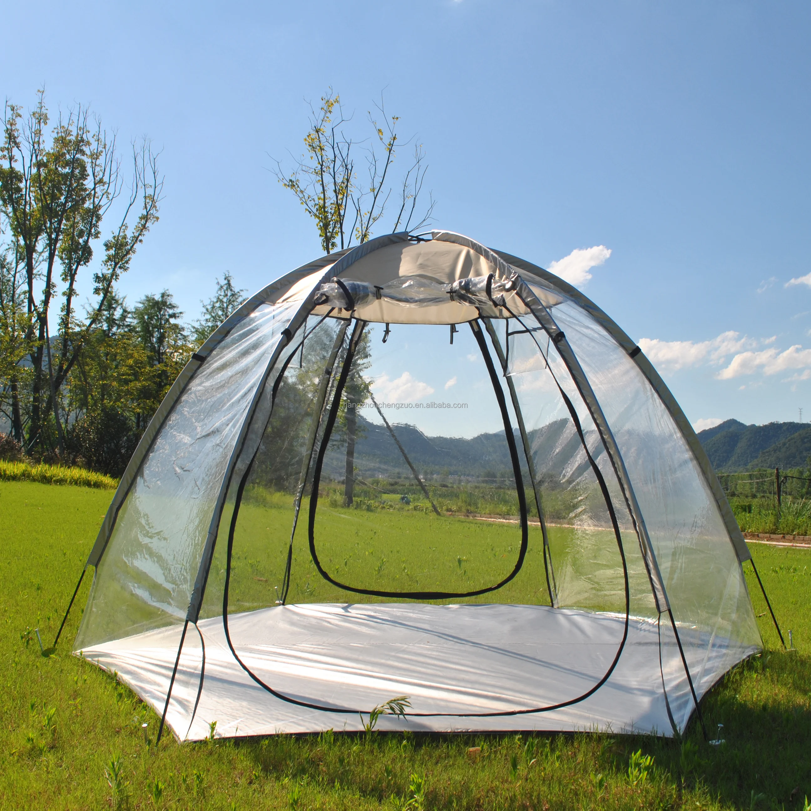 

6-Person PVC foam tent - large oversized weathering pod - screen house tent, camping tent - winter tent, transparent tent