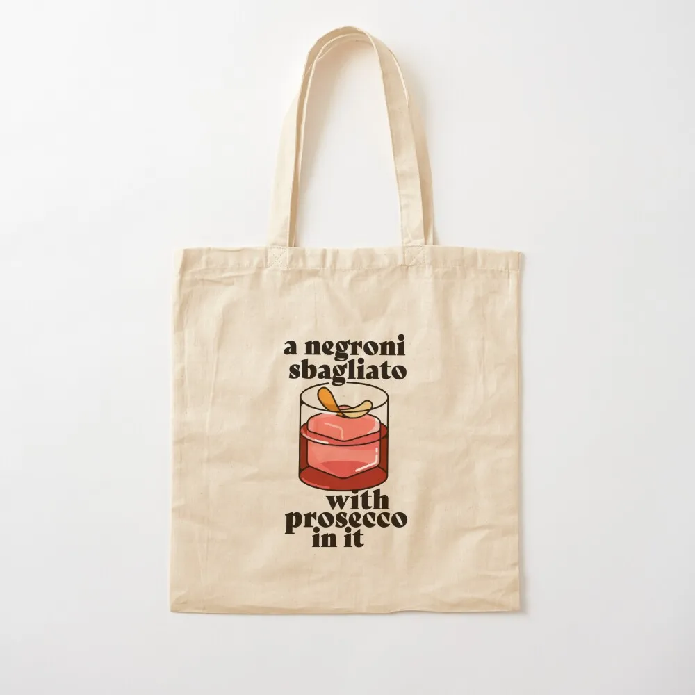 A negroni, sbagliato, with prosecco in it Tote Bag university shopper bag bags luxury women tote bag men