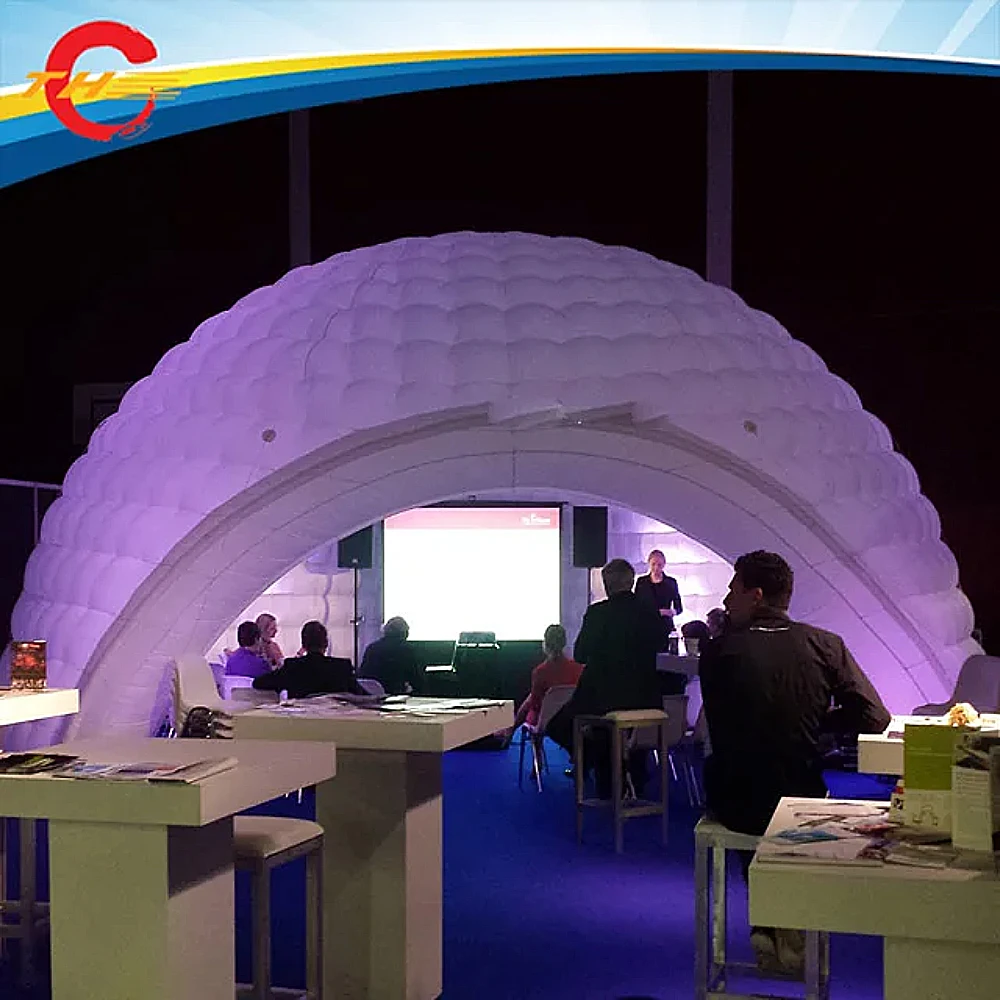 Tente gonflable à LED avec lumière LED, igloo, fête populaire, livraison gratuite jusqu'à la porte, nouveau