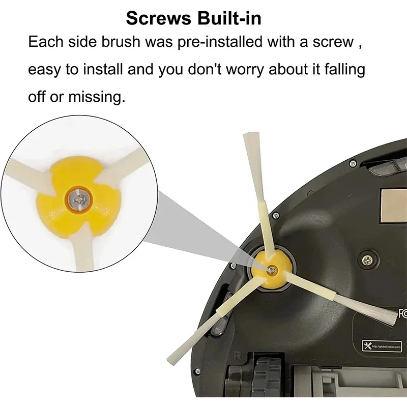 For iRobot Roomba 675 650 690 600 Series Spare Parts Vacuum Cleaner Main Side Brush Parts HEPA FILTER Replacement Part Kit
