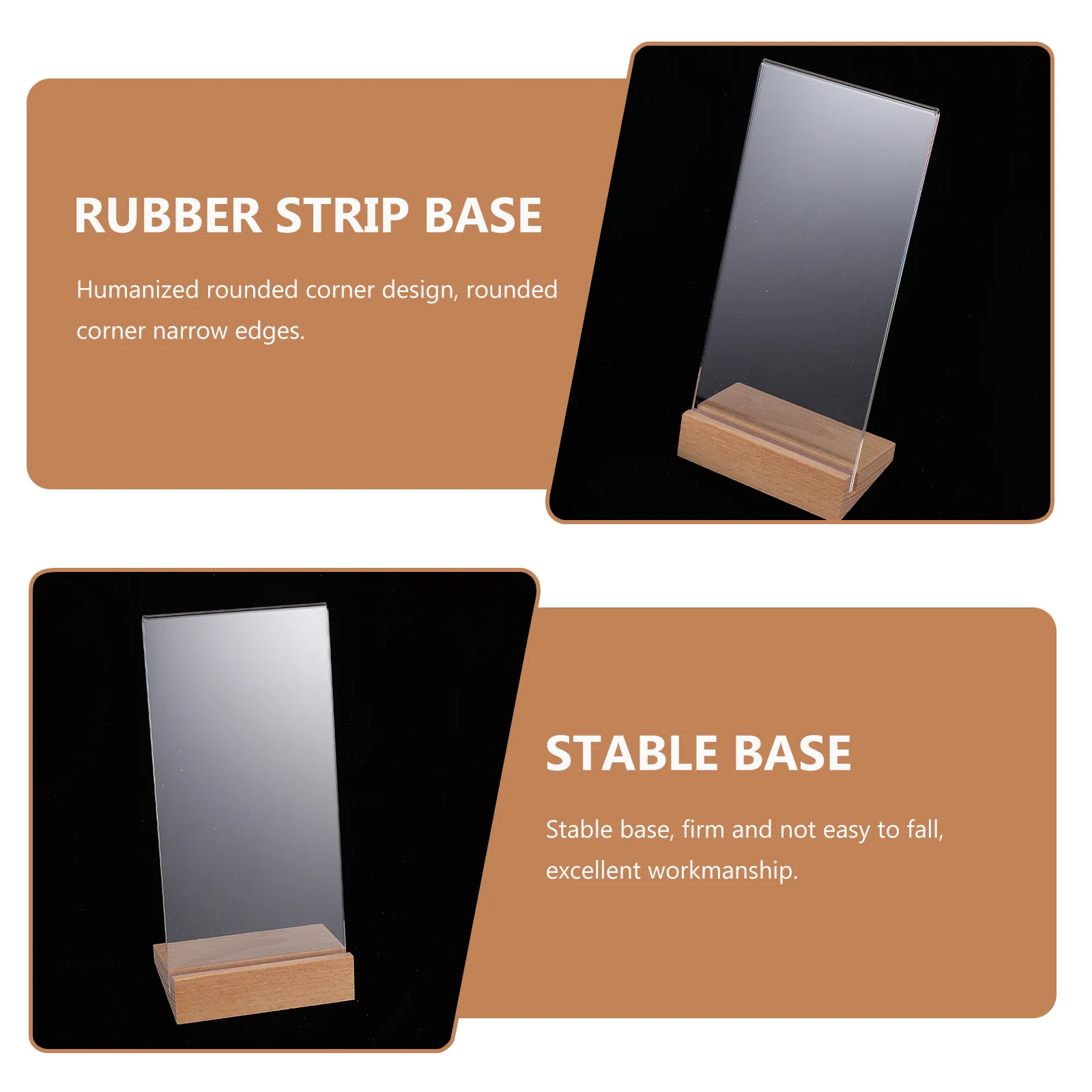 

1 set 1 Set Menu Price Rack Meeting Sign Desktop Photo Display Rack Secure Document Holder Tabletop Note Stand Ad Display Board