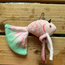 Golden Fish Plush Doll Shounen Hanako Kun Nenetoy Cute Keychain Strap Bag Hanging Anime Accessories Key Ring
