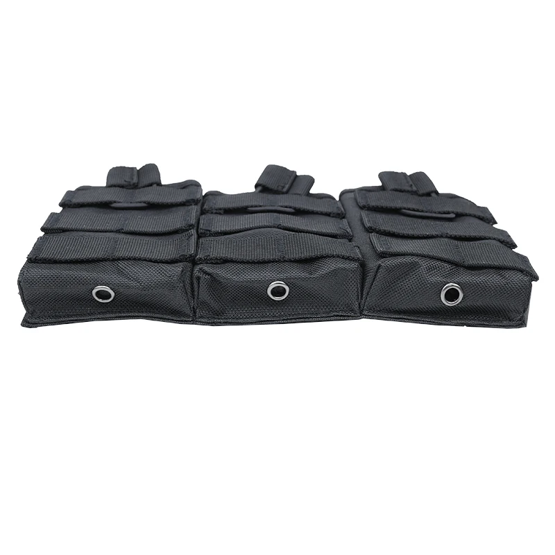 1000D Nylon Magazine Pouch Single Double Triple AR15 M4 5.56 AK 7.62 Holster Molle Airsoft Color Elastic Magnetic Carrier view 2