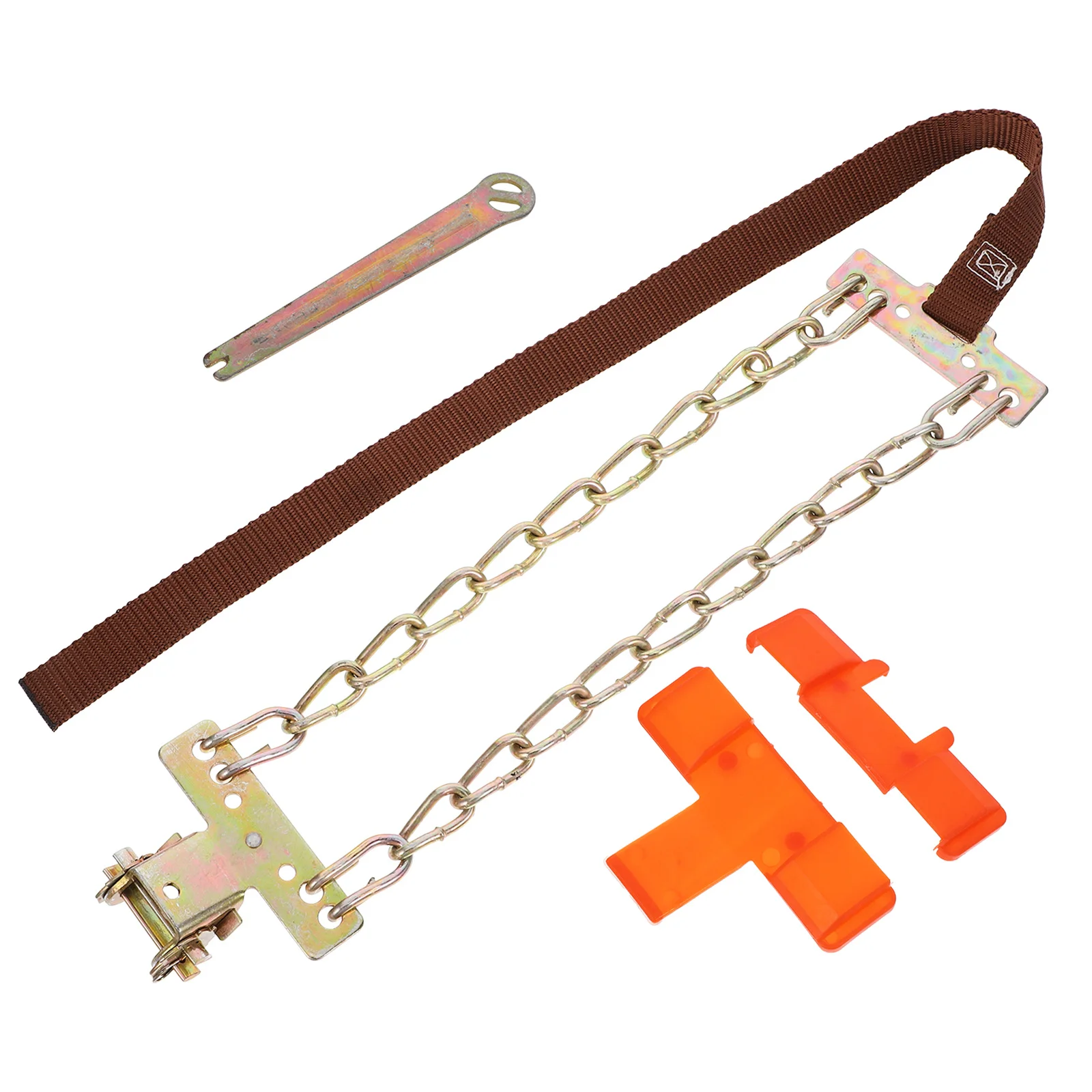 Car Tire Snow Chain Strong Steel Anti Slip Security Chain 205 225mm Width Winter Driving Auto Accessories Emergency Traction