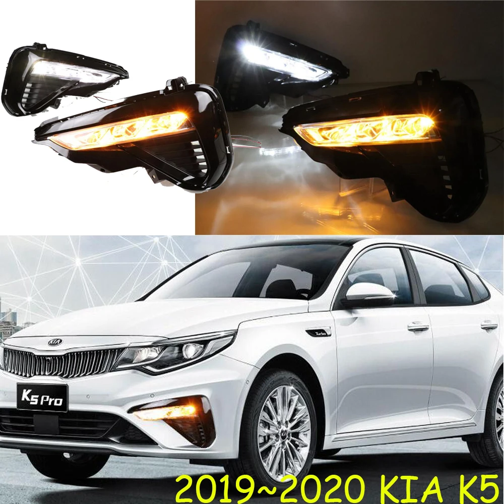 Car bumper headlight for Kia K5 daytime light 2019~2020y DRL car accessories LED headlamp for Kia K5 fog light