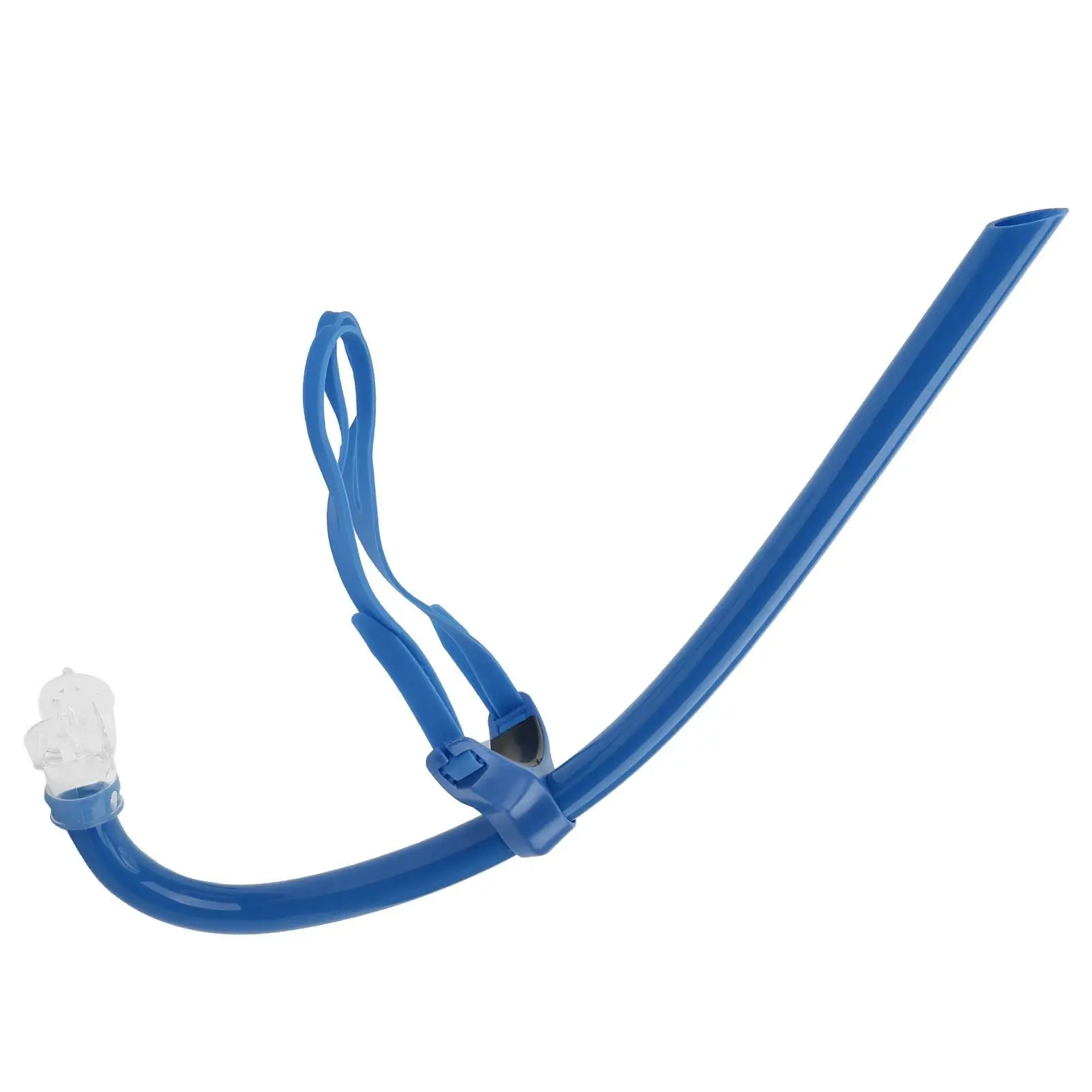 Tubo de snorkel de respiração frontal de silicone para treinamento de natação - equipamento de mergulho tipo seco para desempenho aprimorado