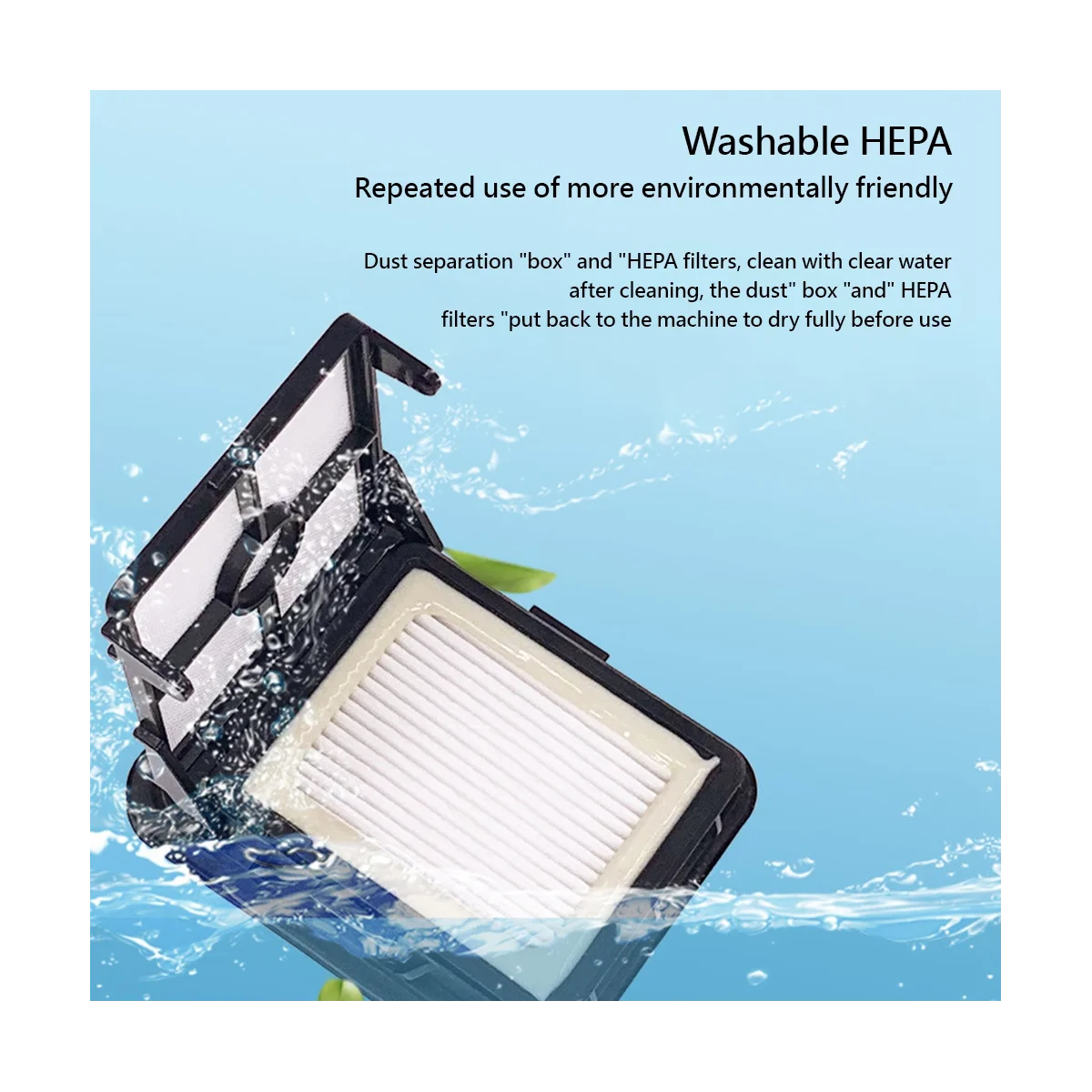 3PCS HEPA Filter for 1866 1868 1785 2225Z Vacuum Cleaner Parts Accessories